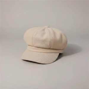 Casquette gavroche bicolore laine et coton - Vue 2 - casquette gavroche