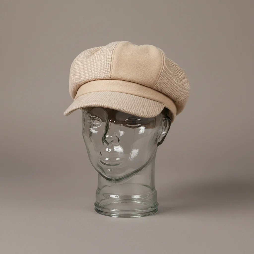 Casquette gavroche bicolore laine et coton - Vue 5 - casquette gavroche