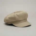 Casquette gavroche coton beige femme ajustable - Vue 1 - casquette gavroche
