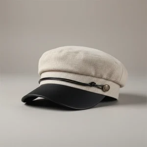 Casquette gavroche coton beige style marin - Vue 1 - casquette gavroche