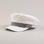 Casquette gavroche coton blanc style marin femme - Vue 1 - casquette gavroche