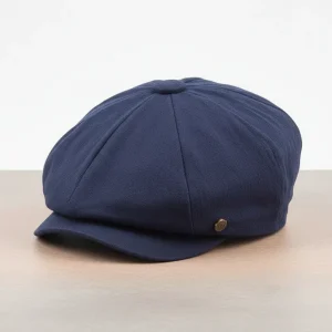 Casquette gavroche coton bleu marine ajustable - Vue 1 - casquette gavroche
