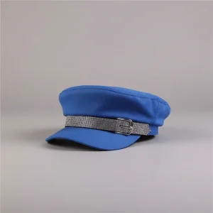Casquette gavroche coton bleu style marin - Vue 1 - casquette gavroche