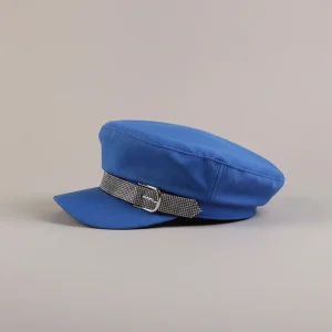 Casquette gavroche coton bleu style marin - Vue 2 - casquette gavroche