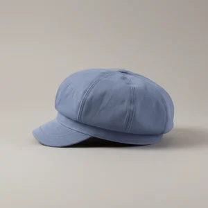 Casquette gavroche coton bleu taille unique - Vue 2 - casquette gavroche