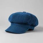 Casquette gavroche coton bleu taille unique femme - Vue 1 - casquette gavroche