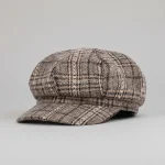 Casquette gavroche coton carreaux style décontracté - Vue 1 - casquette gavroche