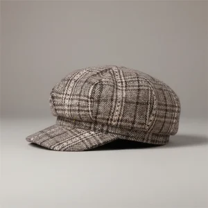 Casquette gavroche coton carreaux style décontracté - Vue 2 - casquette gavroche