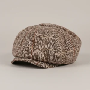 casquette gavroche coton et lin style vintage - Vue 2 - casquette gavroche