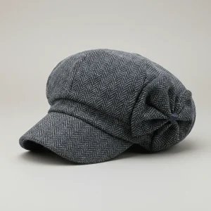 Casquette gavroche coton et polyester chevron - Vue 1 - casquette gavroche