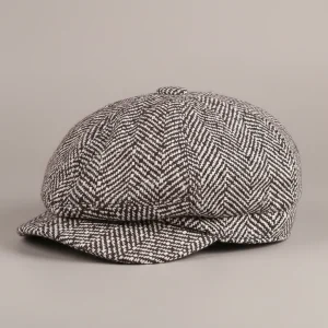 Casquette gavroche coton et polyester chevron femme - Vue 2 - casquette gavroche