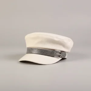 Casquette gavroche coton femme style marin chic - Vue 1 - casquette gavroche