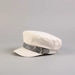 Casquette gavroche coton femme style marin chic - Vue 2 - casquette gavroche