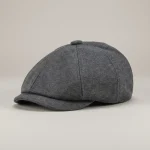 casquette gavroche coton gris style intemporel - Vue 1 - casquette gavroche