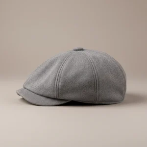 casquette gavroche coton gris style intemporel - Vue 2 - casquette gavroche