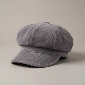 Casquette gavroche coton gris style quotidien - Vue 1 - casquette gavroche