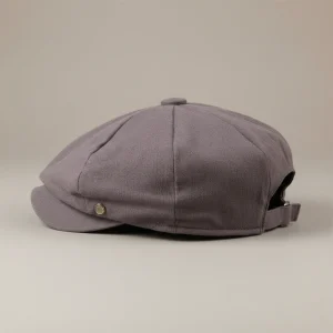Casquette gavroche coton gris taille ajustable - Vue 2 - casquette gavroche