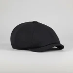 Casquette gavroche coton noir style décontracté - Vue 1 - casquette gavroche