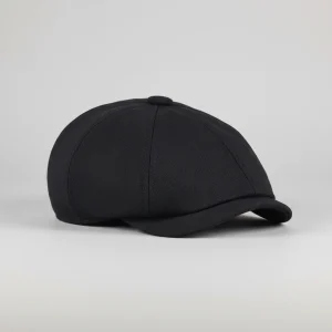 Casquette gavroche coton noir style décontracté - Vue 1 - casquette gavroche