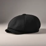 Casquette gavroche coton noir style intemporel - Vue 1 - casquette gavroche