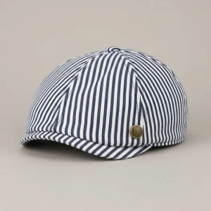 Casquette gavroche coton rayé style marin homme - Vue 1 - casquette gavroche