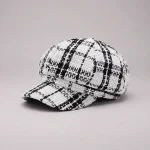 casquette gavroche coton rayé style rétro - Vue 1 - casquette gavroche
