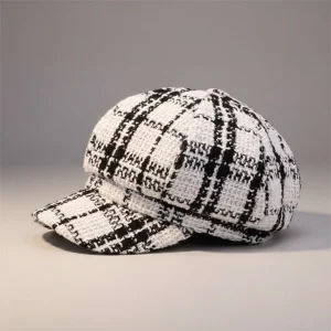 casquette gavroche coton rayé style rétro - Vue 2 - casquette gavroche