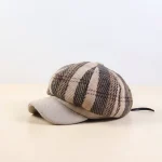 Casquette gavroche coton rayé taille ajustable - Vue 1 - casquette gavroche
