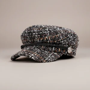 Casquette gavroche coton rayé taille unique - Vue 1 - casquette gavroche