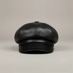 Casquette gavroche cuir femme style élégant - Vue 1 - casquette gavroche