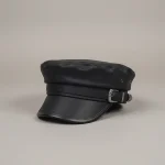Casquette gavroche cuir femme style marin - Vue 1 - casquette gavroche