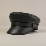 Casquette gavroche cuir femme style marin moderne - Vue 1 - casquette gavroche