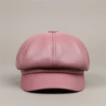 Casquette gavroche cuir femme style tendance - Vue 1 - casquette gavroche