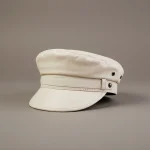 Casquette gavroche cuir style marin chic - Vue 1 - casquette gavroche