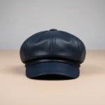 Casquette gavroche cuir véritable femme moderne - Vue 1 - casquette gavroche
