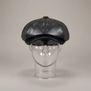 Casquette gavroche cuir véritable style élégant - Vue 1 - casquette gavroche