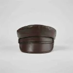Casquette gavroche cuir véritable style marin - Vue 1 - casquette gavroche