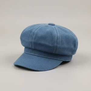 Casquette gavroche denim femme style estival - Vue 1 - casquette gavroche