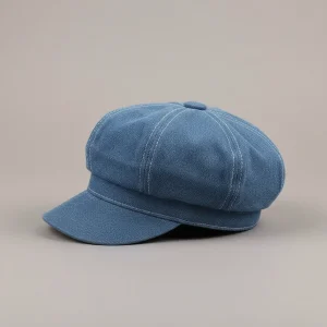 Casquette gavroche denim femme style estival - Vue 2 - casquette gavroche