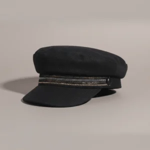 Casquette gavroche denim noir style marin - Vue 1 - casquette gavroche