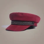 Casquette gavroche denim rouge style marin - Vue 1 - casquette gavroche