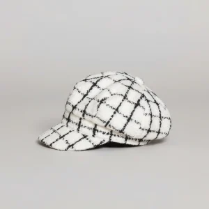 Casquette gavroche enfant coton rayé été - Vue 2 - casquette gavroche