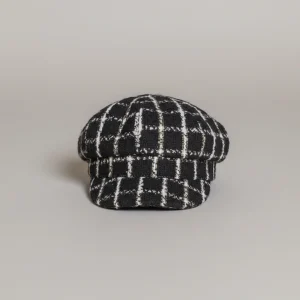 Casquette gavroche enfant motif carreaux confortable - Vue 1 - casquette gavroche