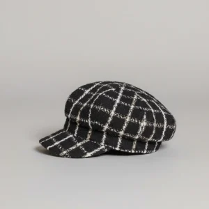 Casquette gavroche enfant motif carreaux confortable - Vue 2 - casquette gavroche