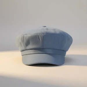 Casquette gavroche enfant polyester bleu vintage - Vue 1 - casquette gavroche