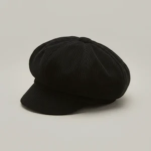 Casquette gavroche enfant velours côtelé ajustable - Vue 2 - casquette gavroche