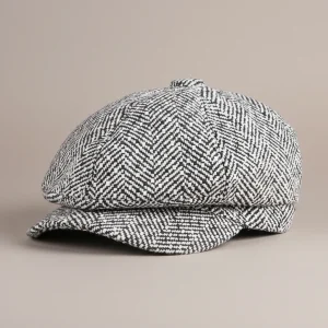 Casquette gavroche femme coton chevron taille unique - Vue 1 - casquette gavroche