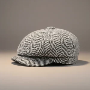 Casquette gavroche femme coton chevron taille unique - Vue 2 - casquette gavroche