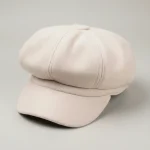 Casquette gavroche femme laine beige ajustable - Vue 1 - casquette gavroche