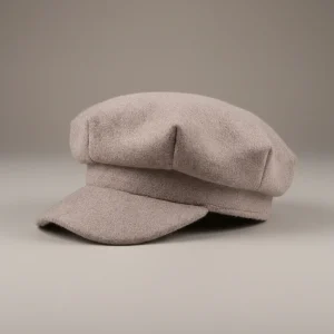 Casquette gavroche femme laine kaki hiver - Vue 1 - casquette gavroche